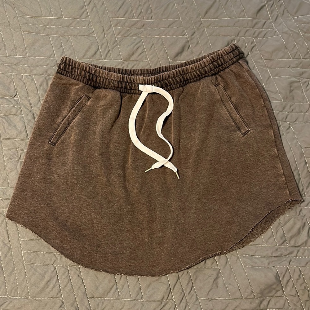 Athletic Terry Cloth Skirt